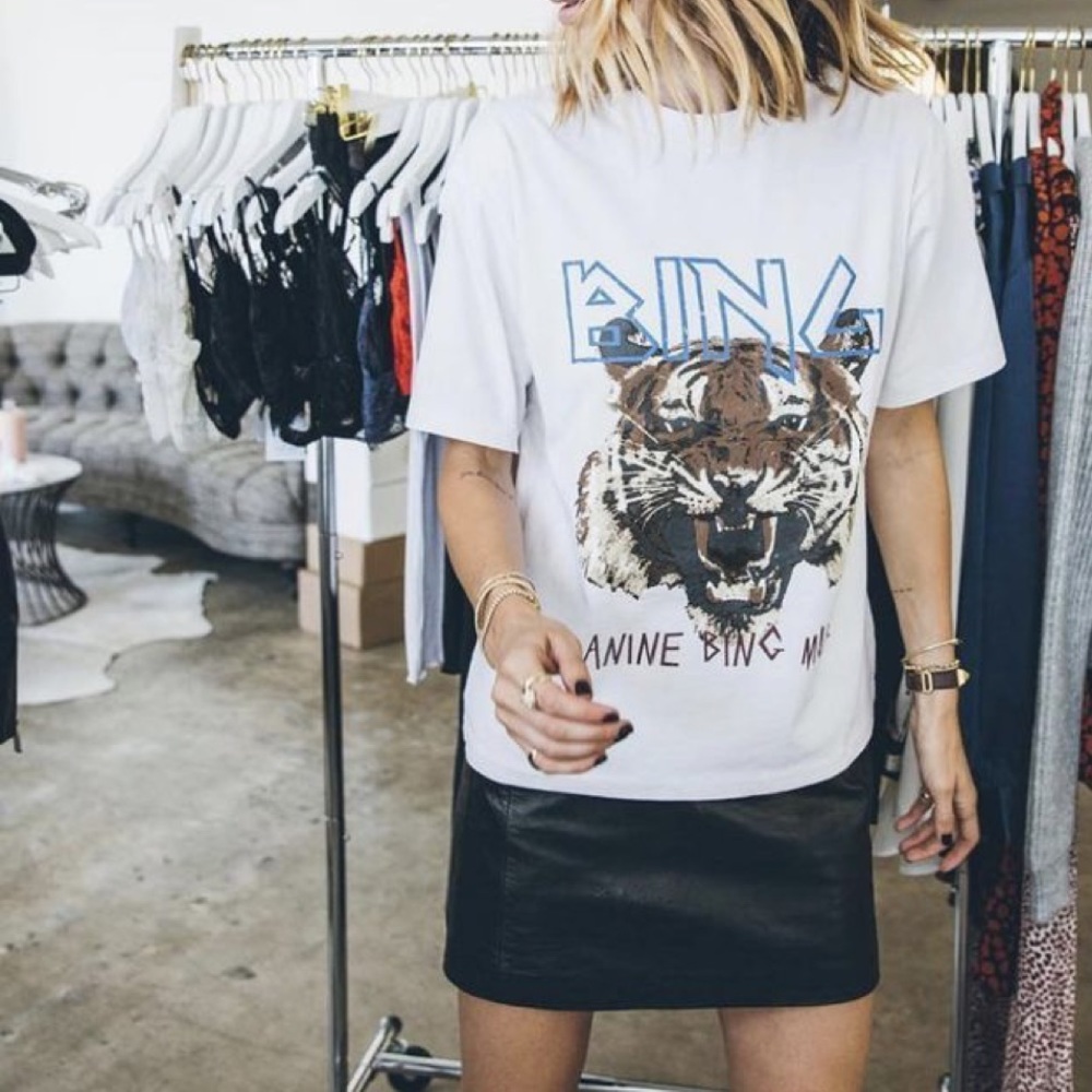 Anine Bing Tiger Tee - Picture 3 of 7